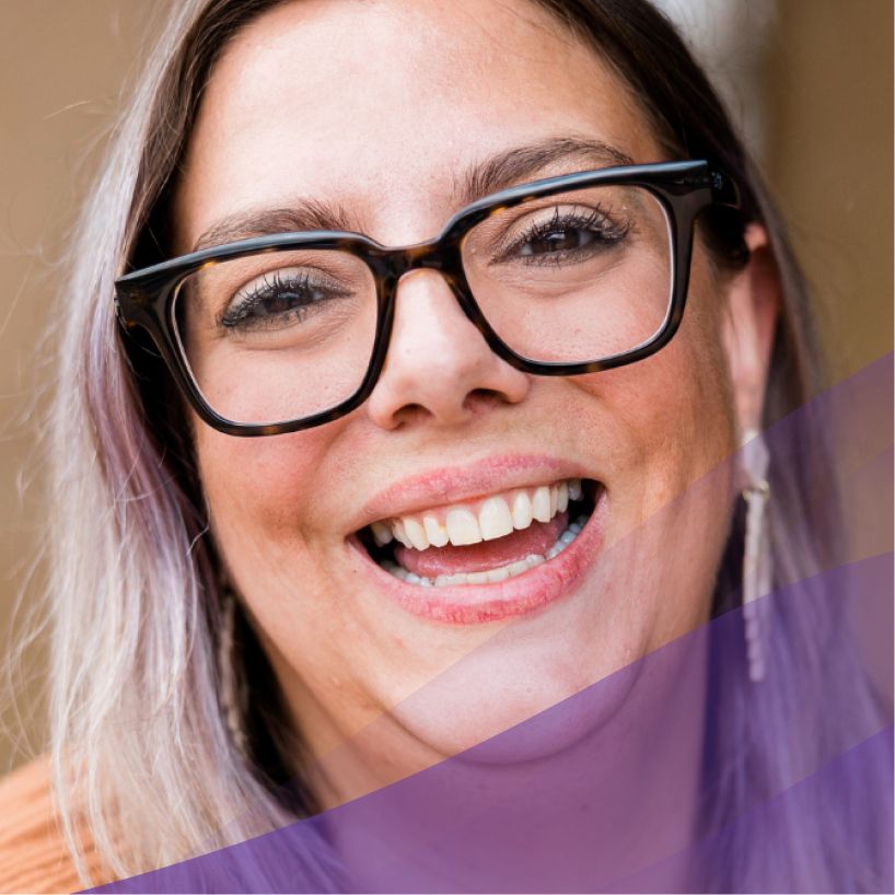 close up of woman smiling