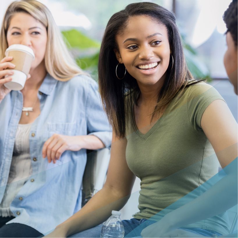 group of women talking